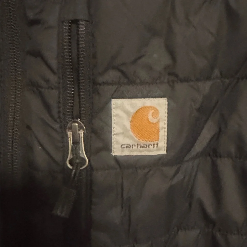 Carhartt Men’s Montana Loose Fit Sherpa Lined Insulated Puffer Vest Black XL - Picture 6 of 8